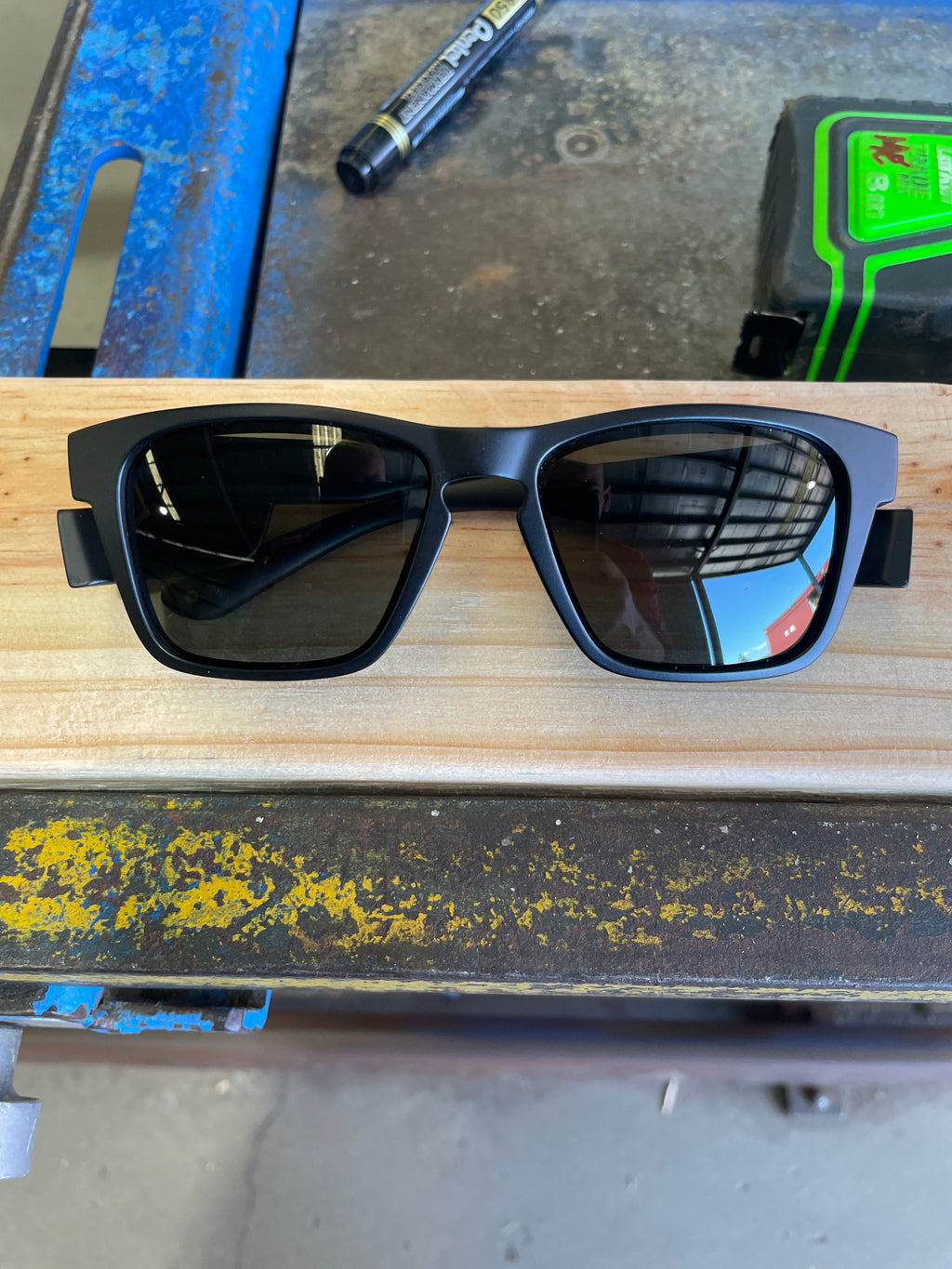 Pilbara Edition Matt Black safety glasses with grey polarised lenses