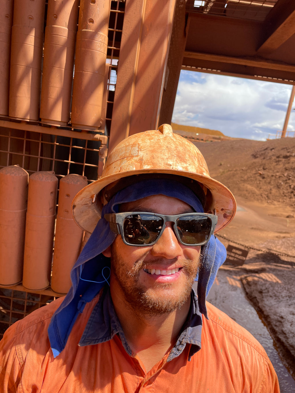 Pilbara Edition Matt Black safety glasses with grey polarised lenses
